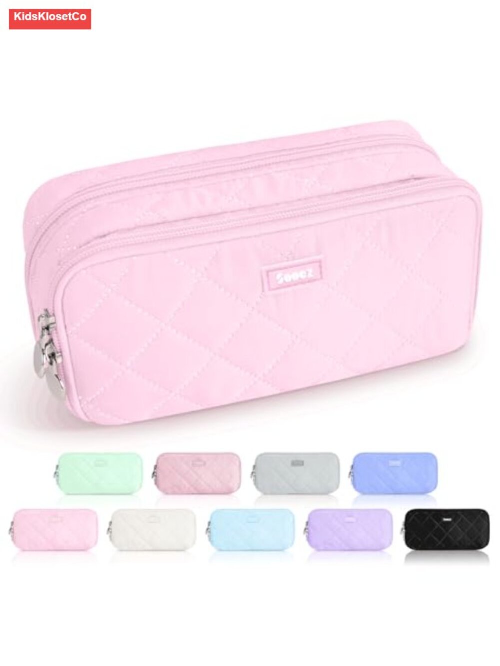 Large Pencil Case Pouch, Extra Big Pencil Bag with 8 Compartments, Soft